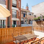 Terrace, Sun And Local Lifestyle In Gracia