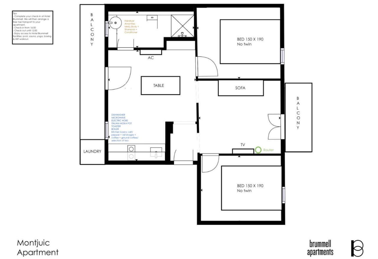 Appartement Brummell Montjuic Barcelona