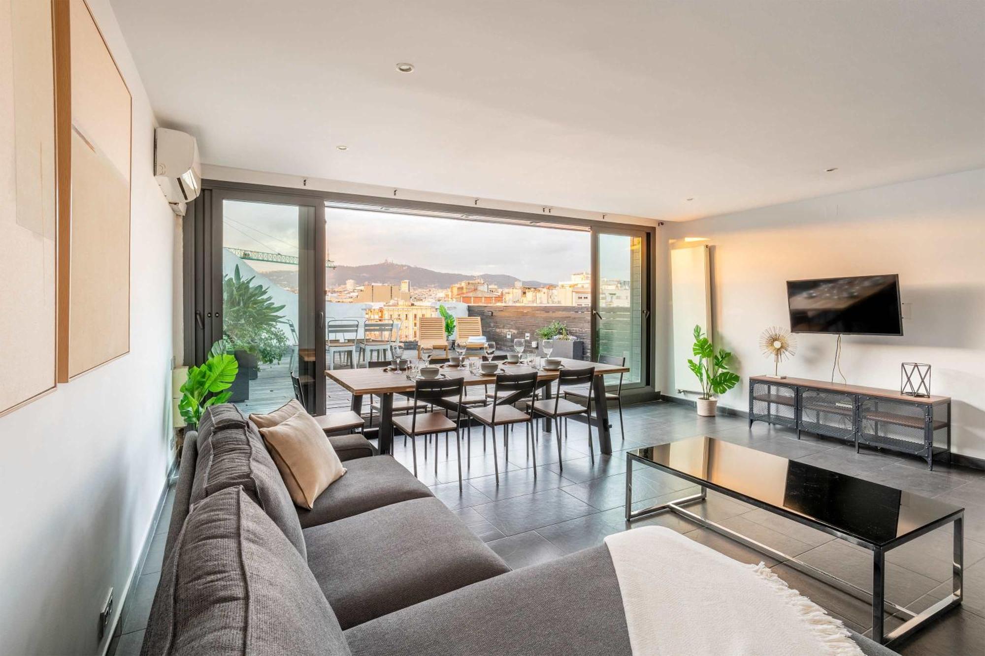 Amazing 3 Bedroom Penthouse In Plaza Espana Barcelone