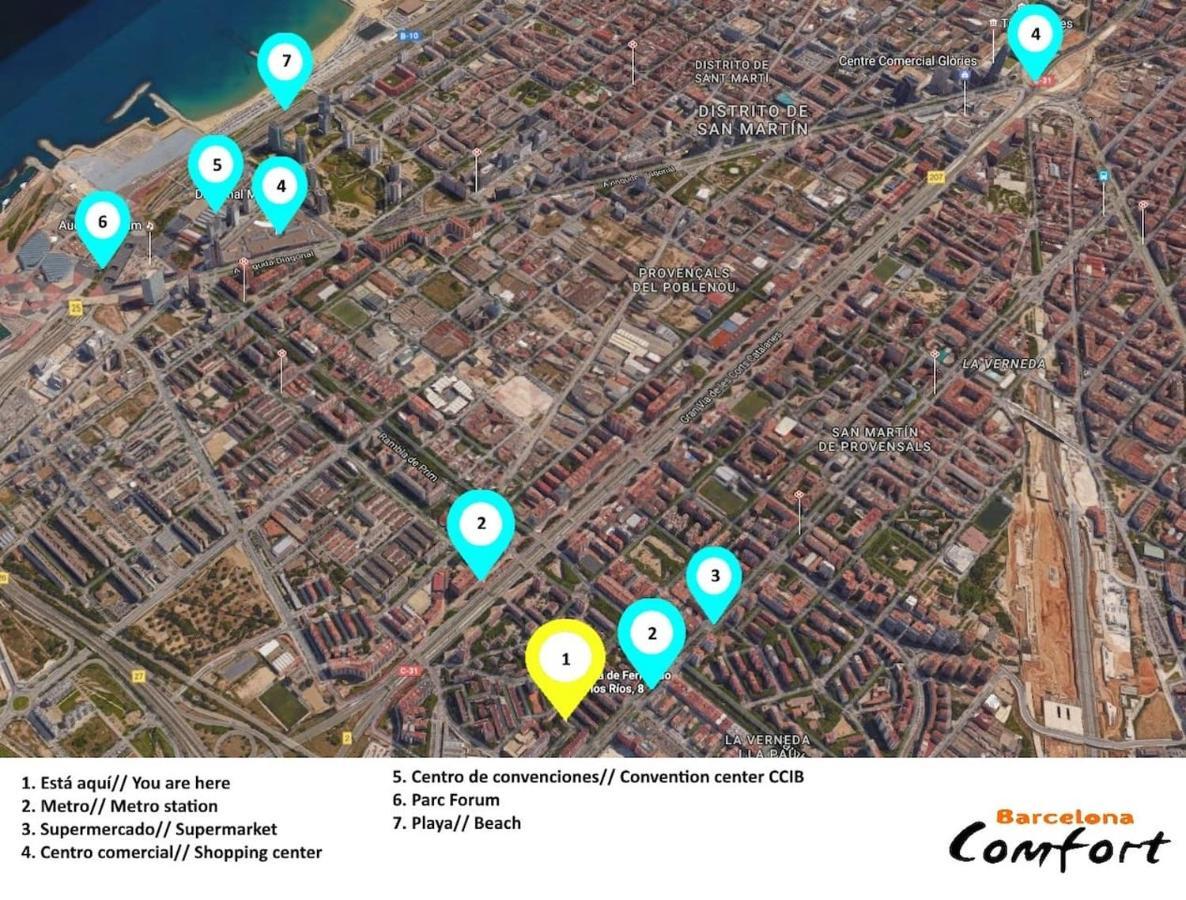 Nice Flat Near The Beach And Parc Del Forum Barcelona