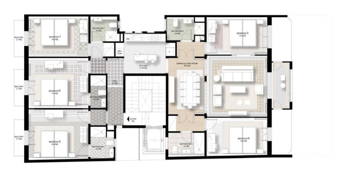 Appartement Amazing 5 Bedrooms 5 Bathrooms By Plaza Catalunya Barcelone