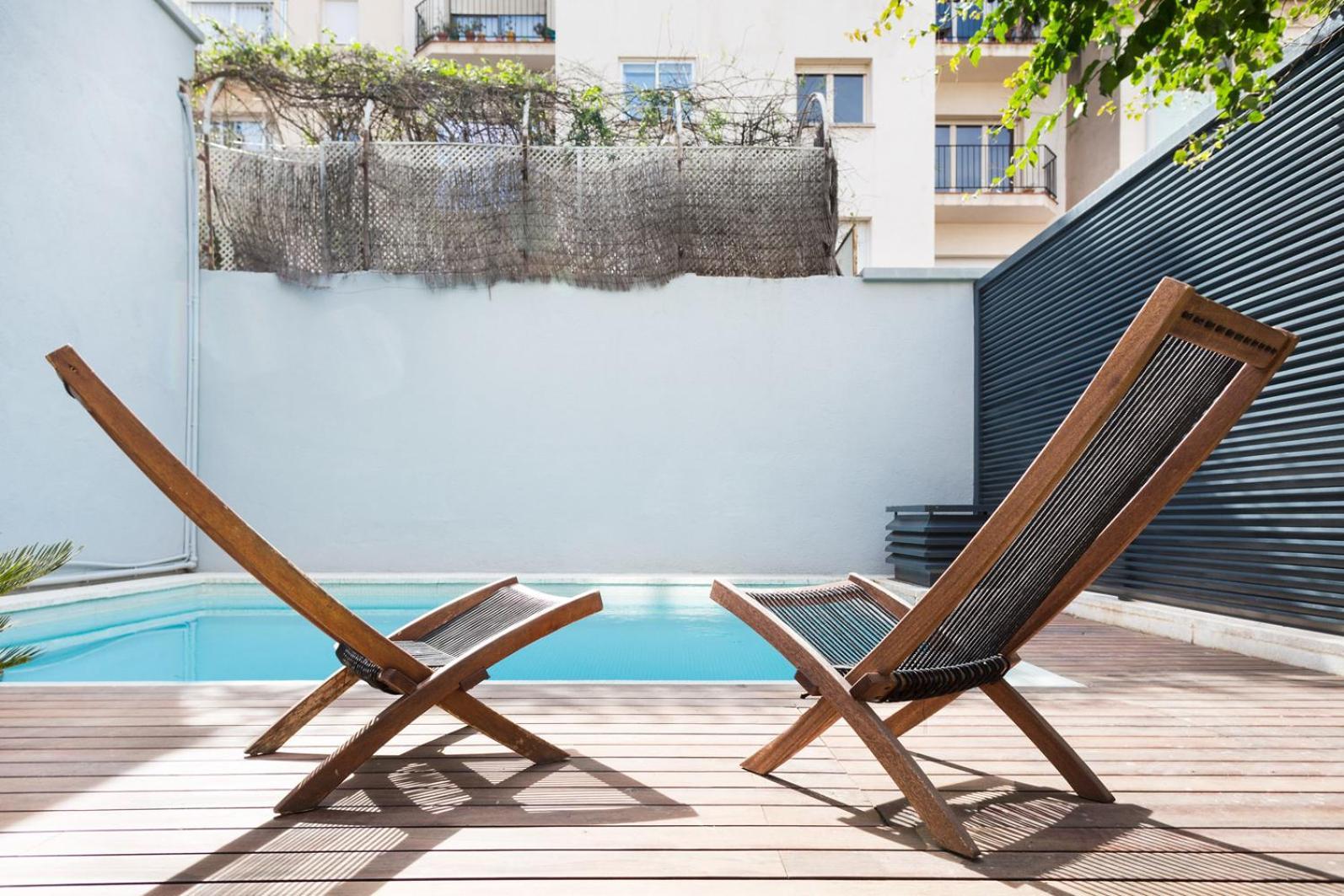 My Space Emirates - Modern Duplex With Private Garden And Swimming Pool Apartment Barcelona