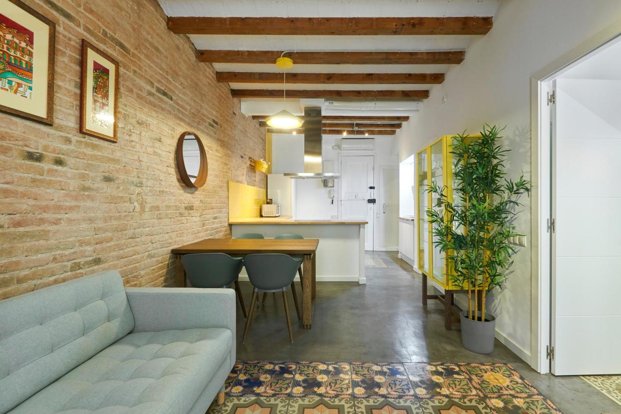 64 In A Typical Barcelona's Old Building Apartment