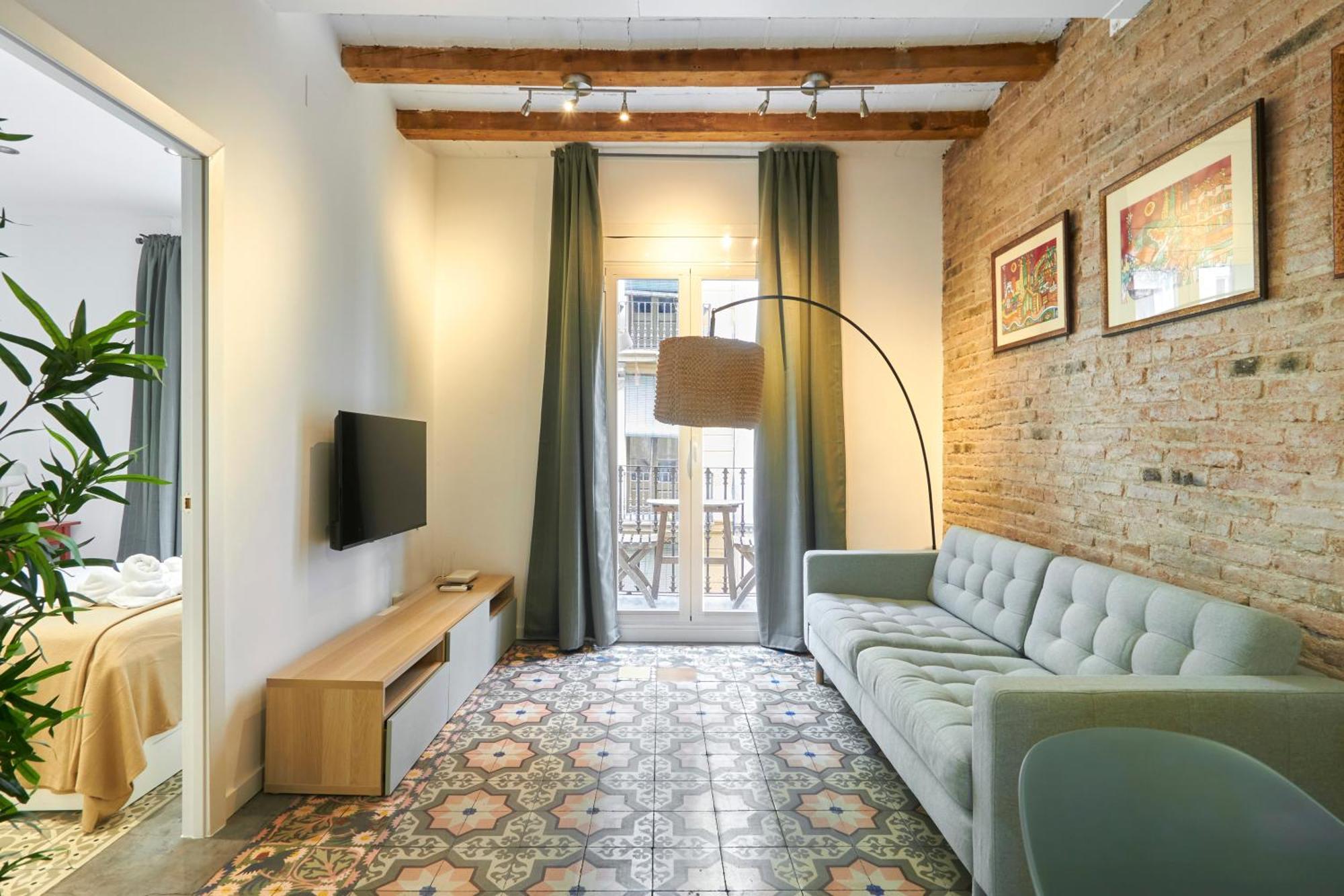 64 In A Typical Barcelona's Old Building Apartment