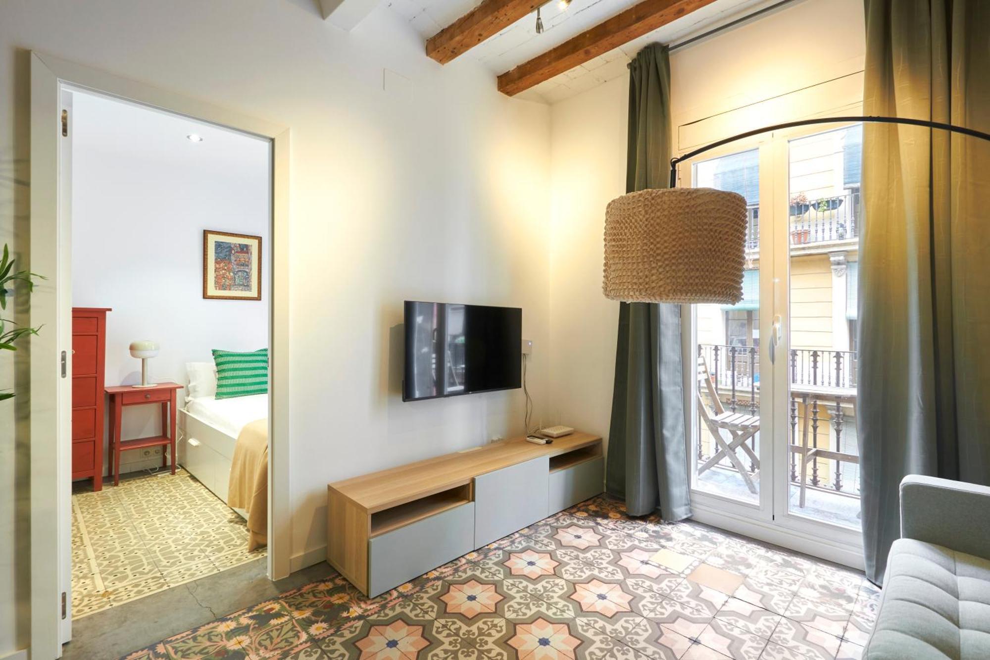 Apartment 64 In A Typical Barcelona's Old Building